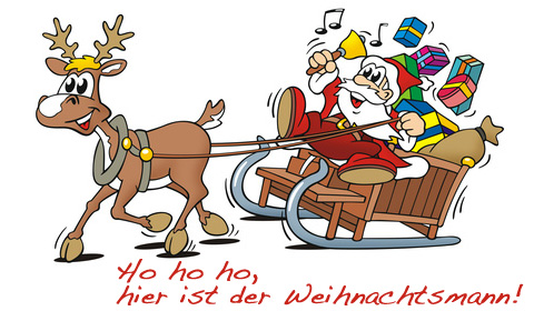 Weihnachtsmann Grußkarte online versenden